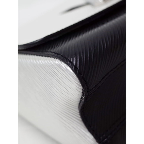 Louis Vuitton Epi Twist MM Shoulder Bag White Black - Picture 7 of 8